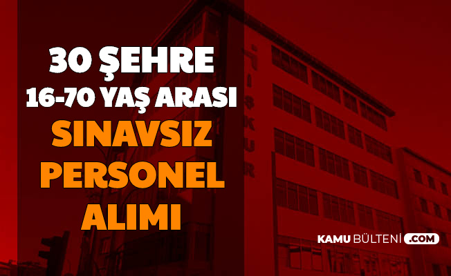 iskur dan 16 70 yas sarti ile 30 sehre