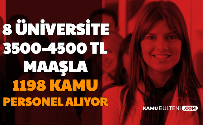 Universitelere Mulakatsiz 1198 Personel Alimi Yapiliyor 3500 4500 Tl Maasla