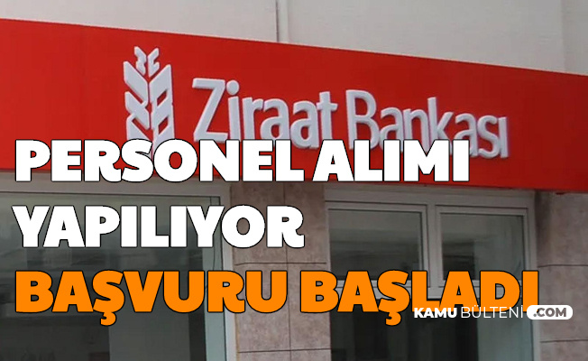 ziraat bankası personel alımı 2020
