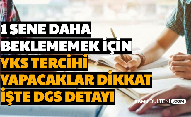 1 sene daha beklememek icin yks tercihi