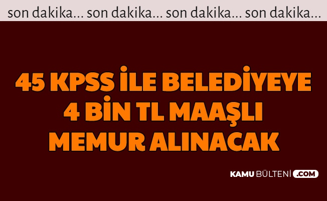 45 Kpss Ile En Az Lise Mezunu Memur Alimi Basvuru Son Gunu 1 Eylul 2020