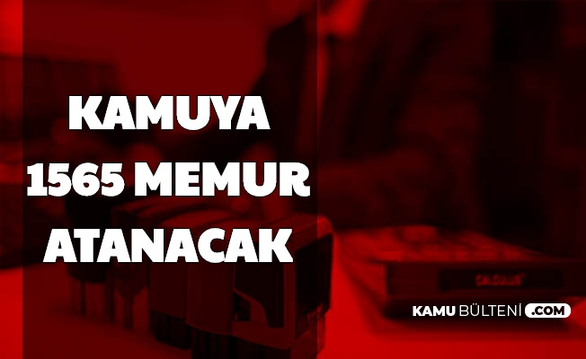 46 kurum memur kadrosuna 1565 kamu