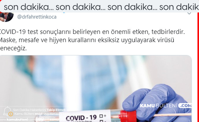 Bakan Koca: Kuralları Eksiksiz Uygulayarak Virüsü Yeneceğiz Bakan Koca: Kuralları Eksiksiz Uygulayarak Virüsü Yeneceğiz