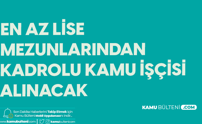 Erzincan Binali Yıldırım Üniversitesi'ne İŞKUR Üzerinden Lise Mezunlarından Kadrolu Kamu İşçisi Alımı Yapılacak! Erzincan Binali Yıldırım Üniversitesi'ne İŞKUR Üzerinden Lise Mezunlarından Kadrolu Kamu İşçisi Alımı Yapılacak!