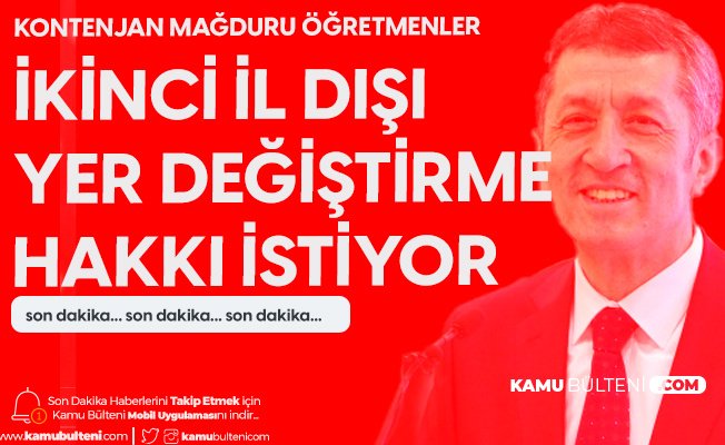 Kontenjan Mağduru Öğretmenler 2. İl Dışı Yer Değiştirme Hakkını İstiyor