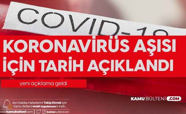 Koronavirüs Aşısı Konusunda Son Dakika Gelişmeleri: Tarih Açıklandı Koronavirüs Aşısı Konusunda Son Dakika Gelişmeleri: Tarih Açıklandı
