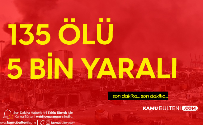 Lübnan'da Can Pazarı: Ölü Sayısı 135'e Yükseldi Lübnan'da Can Pazarı: Ölü Sayısı 135'e Yükseldi