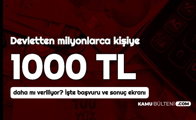 Pandemi 1000 Tl Destek Odemesi Bir Daha Mi Verilecek Iste Basvuru Ve Sonuc Sayfasi