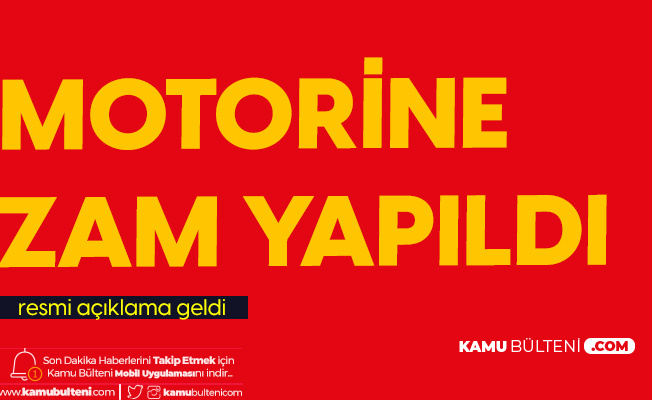 Resmi Açıklama Geldi: Motorin Fiyatlarına Zam Yapıldı Resmi Açıklama Geldi: Motorin Fiyatlarına Zam Yapıldı