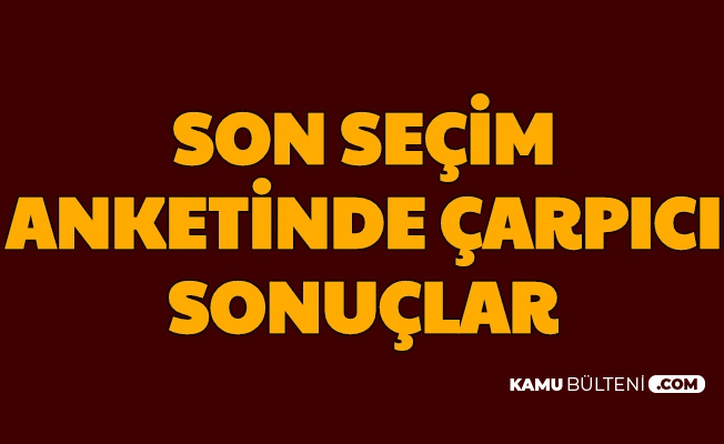 Son Seçim Anketinde Çarpıcı Sonuçlar Çıktı: İşte Erdoğan, İmamoğlu, Muharrem İnce ve Mansur Yavaş'ın Oy Oranı