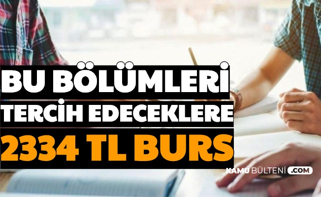 Yks Tercihi Yapacaklar Bu Bolumleri Tercih Edeceklere 2334 Tl Burs Tercihler Ne Zaman 2020