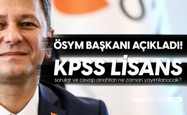 2020 KPSS Lisans Soruları ve Cevap Anahtarı Hakkında Açıklama Geldi! 2020 KPSS Lisans Soruları ve Cevap Anahtarı Hakkında Açıklama Geldi!