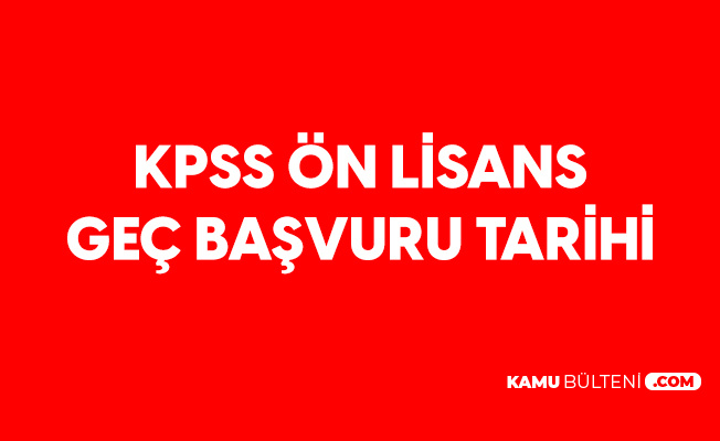 2020 Kpss Onlisans Sinav Tarihi Ve Sinav Gec Basvuru Tarihi