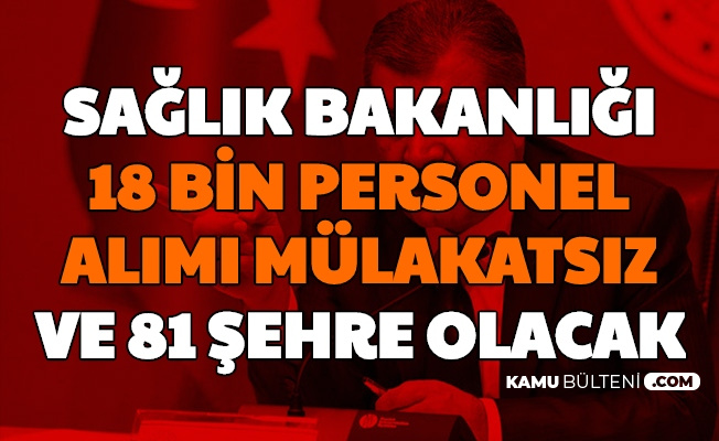 81 Sehre Alim Yapilacak Saglik Bakanligi 18 Bin Kamu Personeli Alimi Mulakatsiz Olacak 2020