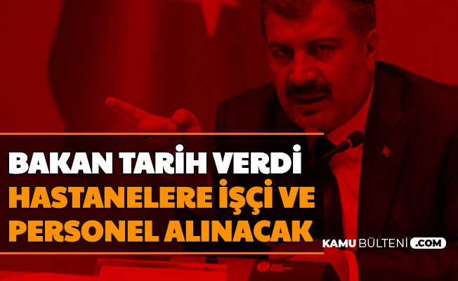 bakan koca tarih verdi saglik bakanligi personel ve isci alimi yapacak 2020 kpss ve iskur kpss siz