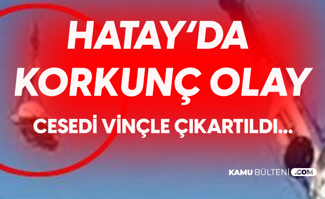 Hatay'da Evinde Ölü Bulunan Yüksek Kilolu Adamın Cesedi Vinçle Çıkarıldı Hatay'da Evinde Ölü Bulunan Yüksek Kilolu Adamın Cesedi Vinçle Çıkarıldı
