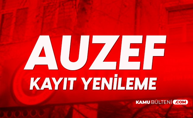 auzef kayit yenileme