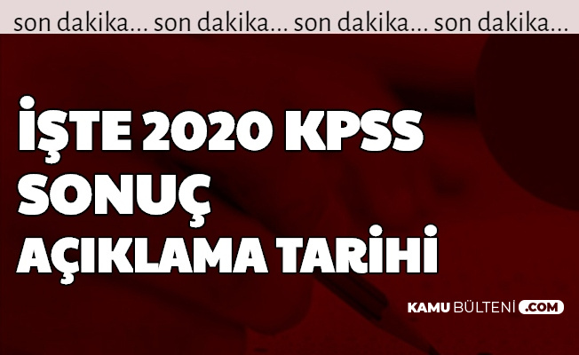 Osym Acikladi Iste Lisans Kamu Personeli Secme Sinavi Kpss 2020 Sonuc Aciklama Tarihi