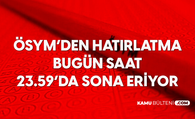 Osym Den Hatirlatma Ic Denetci Alimi Gec Basvuru Sayfasi Acildi