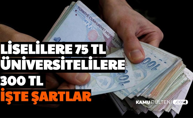 Liselilere 75 Tl Universitelilere 300 Tl Verilecek Iste Vgm Burs Basvurusu