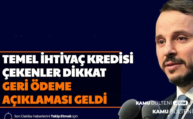 Son Dakika Temel Ihtiyac Kredisi Cekenler Dikkat Geri Odeme Aciklamasi Geldi 2020