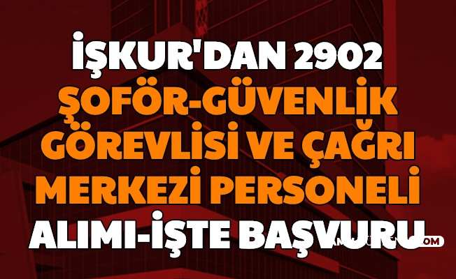 Iskur Dan 2902 Sofor Guvenlik Gorevlisi Ve Cagri Merkezi Personeli Alimi Iste Adim Adim Basvurusu
