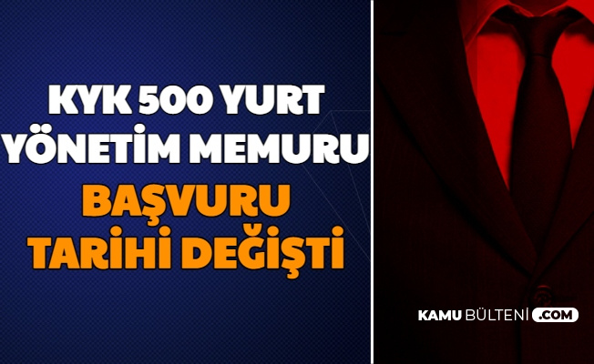 4 Bin Tl Maasla Kamu Personel Alimi Gsb Kyk Yurt Yonetim Memuru Alimi Basvuru Tarihleri Degisti