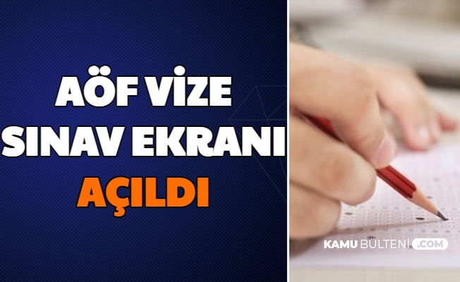 aof sinav duyurusu yayimlandi iste