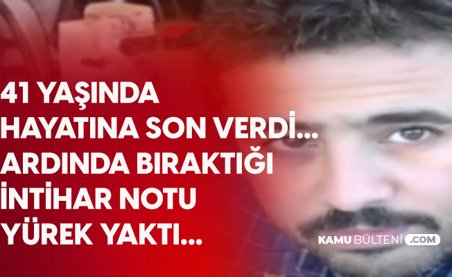 Gaziantep'te 41 Yaşındaki Terzi İntihar Etti! Bıraktığı Not Yürek Yaktı Gaziantep'te 41 Yaşındaki Terzi İntihar Etti! Bıraktığı Not Yürek Yaktı