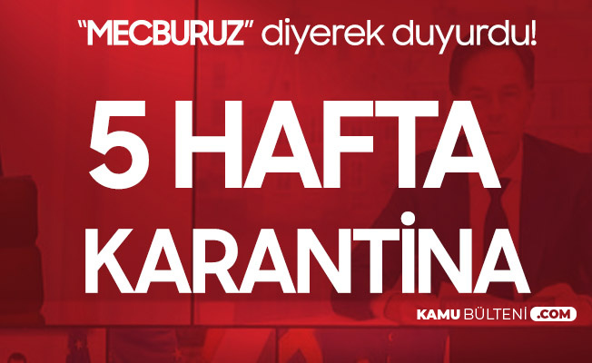 Hollanda'da 5 Hafta Karantinaya Gidiliyor Hollanda'da 5 Hafta Karantinaya Gidiliyor