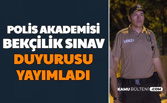 polis akademisi nden 2020 1 bekcilik
