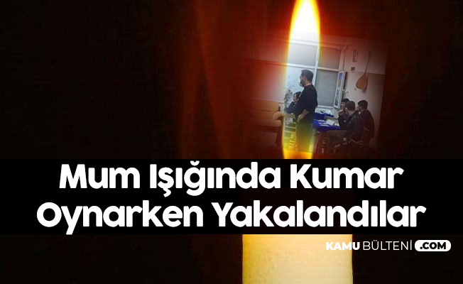 Romantik Kumarhane... Mum Işığında Kumar Oynarken Yakalandılar! Romantik Kumarhane... Mum Işığında Kumar Oynarken Yakalandılar!