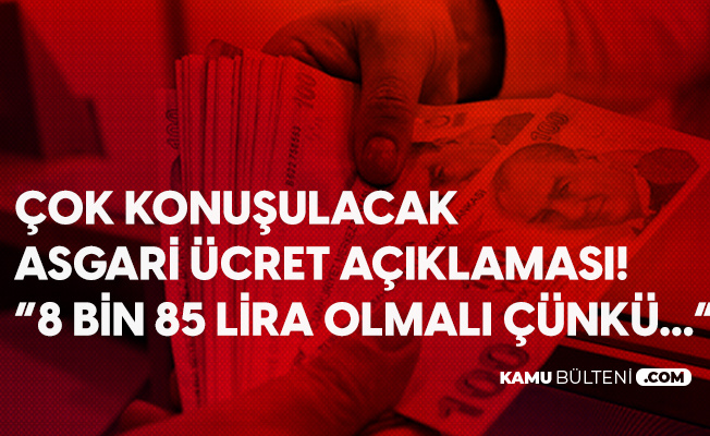Saadet Partisi'nden Flaş Asgari Ücret Teklifi: Hedef 8 Bin 85 Lira Olmalıdır Saadet Partisi'nden Flaş Asgari Ücret Teklifi: Hedef 8 Bin 85 Lira Olmalıdır