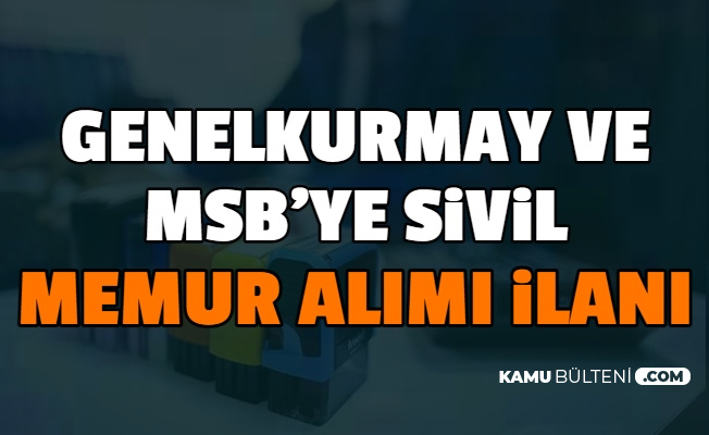 5 ocak 2020 resmi gazete de yayimlandi msb ve genelkurmay a memur alimi