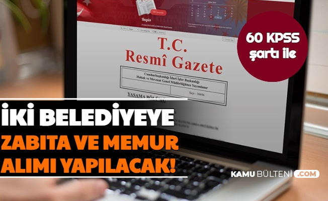 konya ve pazar belediyesi memur alimi ilani resmi gazete de yayimlandi