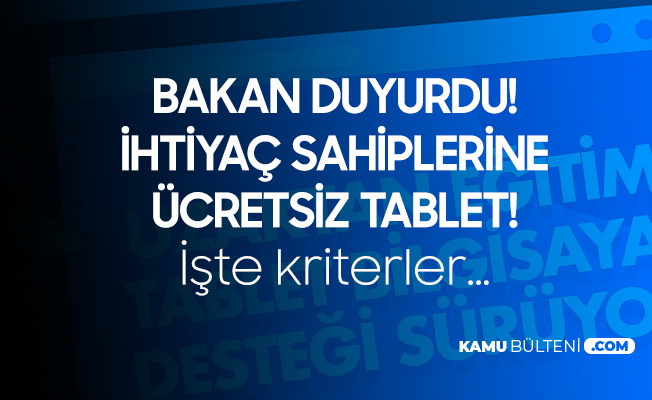 Milli Eğitim Bakanı Selçuk'tan Ücretsiz Tablet Paylaşımı Milli Eğitim Bakanı Selçuk'tan Ücretsiz Tablet Paylaşımı