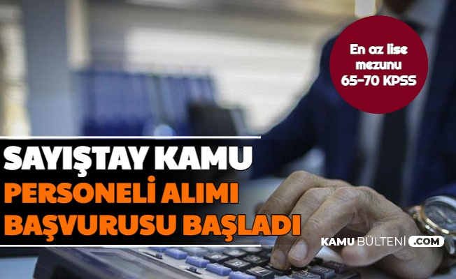 sayistay en az lise mezunu memur alimi basvurusu basladi