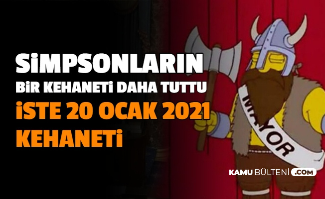 the simpsons dizisinde bir kehanet daha