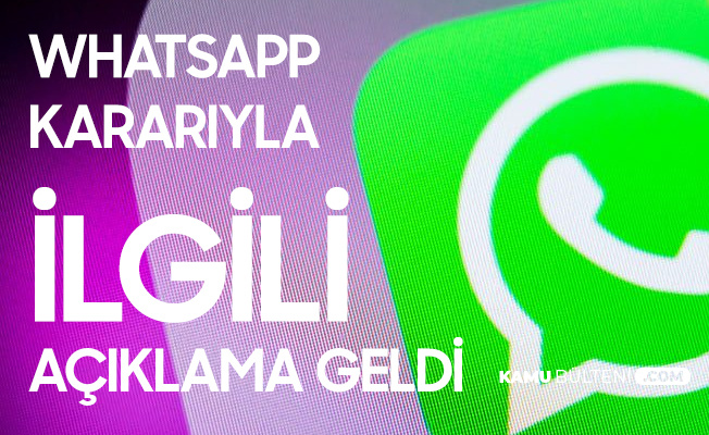 Türkiye'nin Whatsapp İncelemesiyle İlgili Yeni Açıklama Geldi