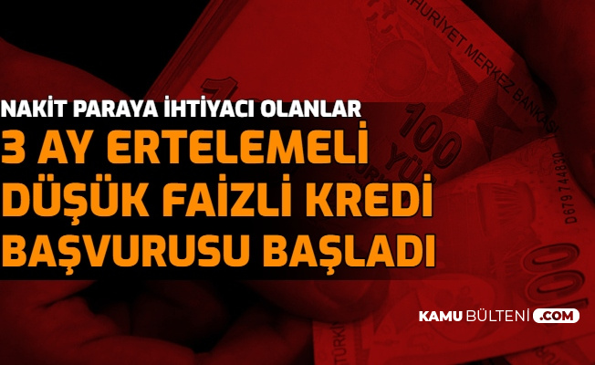 3 Ay Ertelemeli Dusuk Faizli Kredi Basvurusu Basladi Iste Destek Kredisi Hesaplamasi