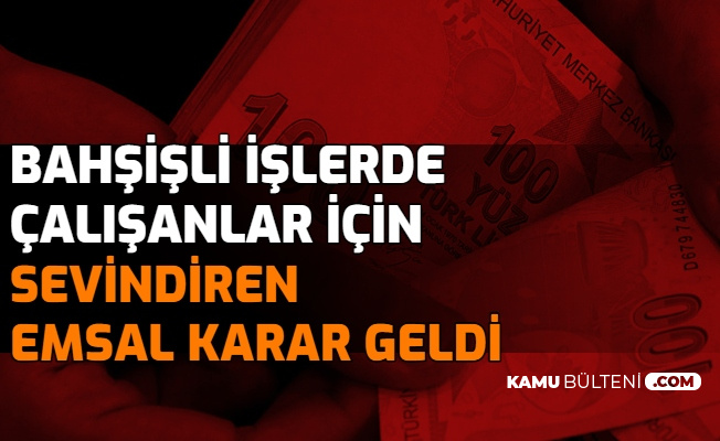 Bahşişli İşyerlerinde Çalışanları Sevindiren Karar