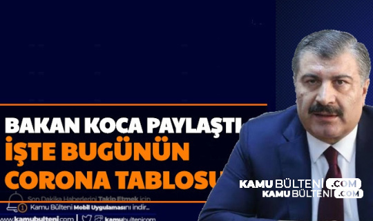 Son Dakika: Koronavirüs Vaka Tablosu Yayımlandı Vaka Yine Arttı