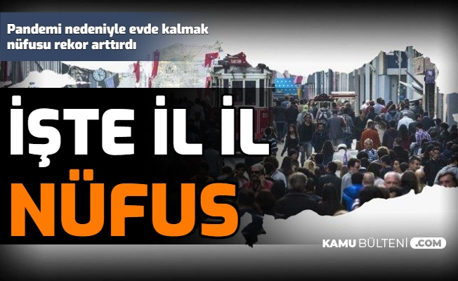 iste il il nufus sayilari