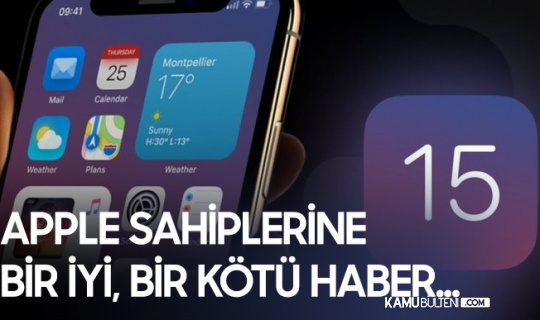 yolda ios 15 hangi modellere gelecek