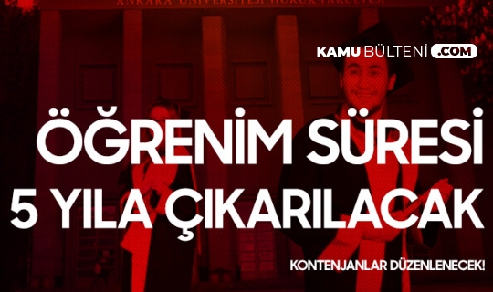 Cumhurbaşkanı Erdoğan Açıkladı! Hukuk Fakültelerinde Öğrenim Süresi 5 Yıla Çıkarılacak