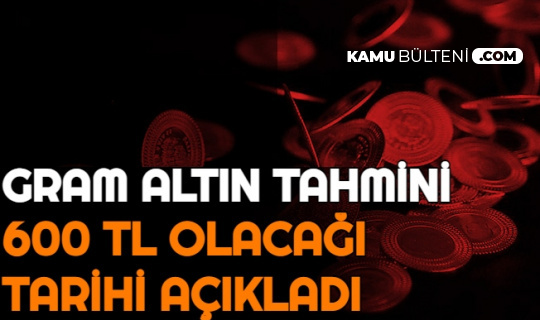 Gram Altında Tahmin Yayımlandı: 600 TL Olacağı Tarihi Verdi