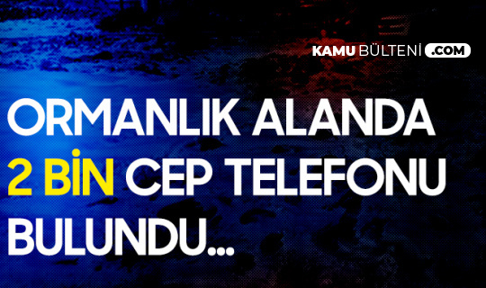 Ormanlık Alanda Toprağa Gömülü Vaziyette 2 Bin Cep Telefonu Bulundu