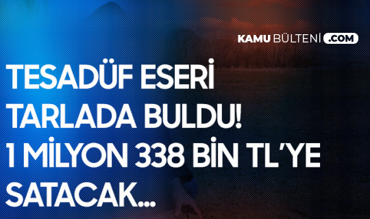 Tarlada Buldu! Değeri 1 Milyon 338 Bin TL