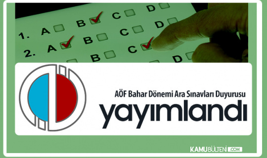 anadolu universitesi aof bahar donemi