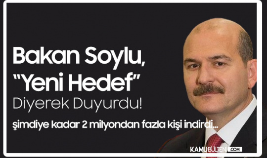İçişleri Bakanı Süleyman Soylu, 'Yeni Hedef' Diyerek Paylaştı İçişleri Bakanı Süleyman Soylu, 'Yeni Hedef' Diyerek Paylaştı